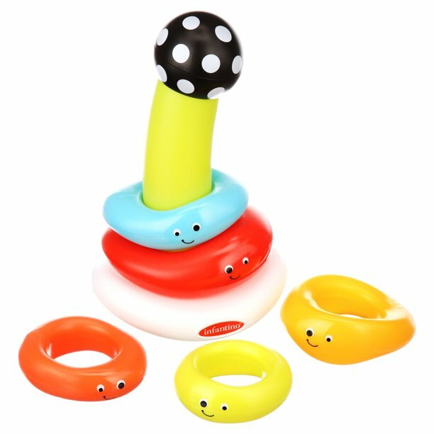 Infantino Funny Faces Ring Stacker & Fisher-Price Chatter Telephone