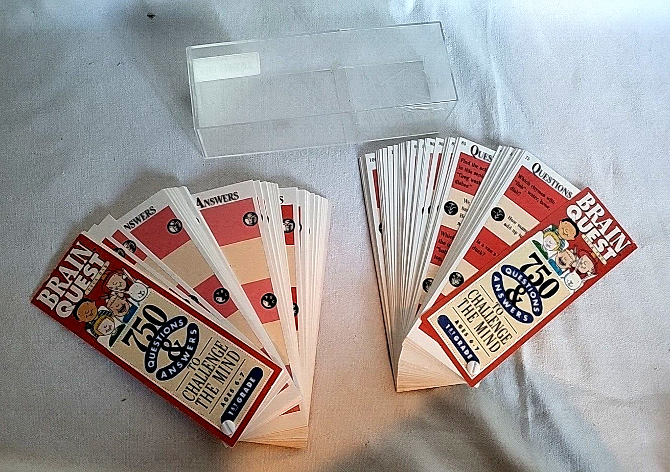 VINTAGE Brain Quest Grade 1st – Deck 1 and 2