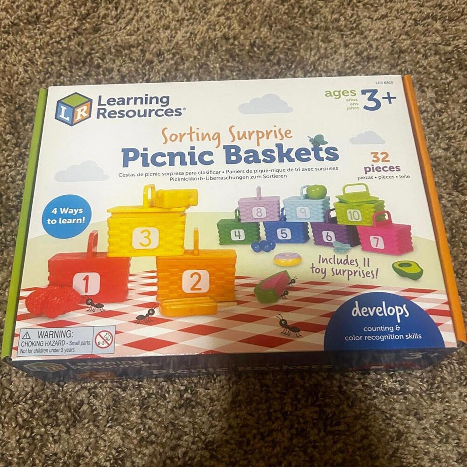 Learning Resources Sorting Surprise Picnic Baskets Sorting & Matching (NEW)