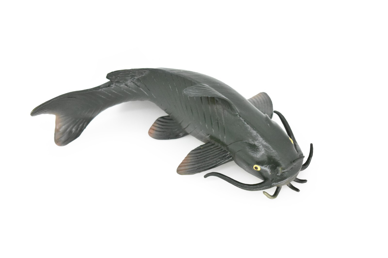 Catfish, Fish Toy, Bullhead, Model, Figure, Rubber Reproduction, Hand Painted 6″