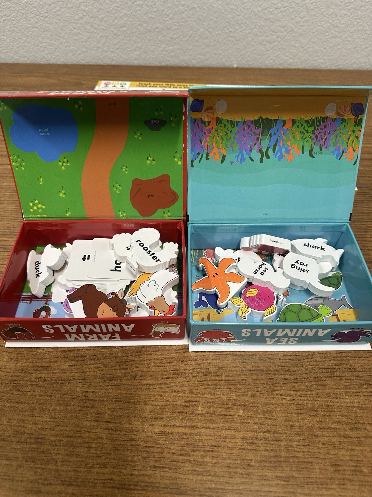 Educational Blocks Playset 6 Sets Blocks Matching Scenes Used For Speech Therapy