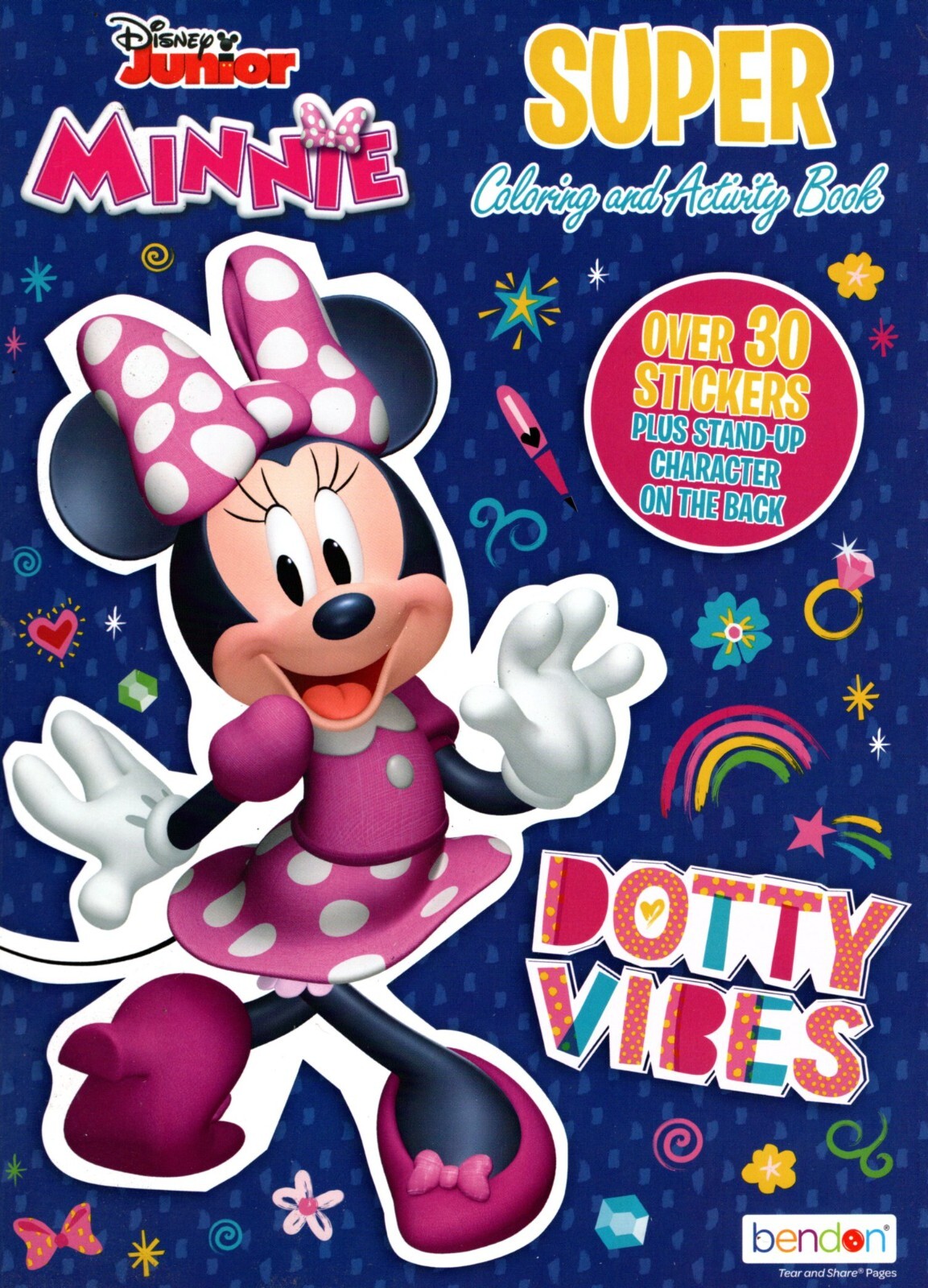 Minnie – Supper Coloring & Activity Book over 30 Stickers, 200 pg
