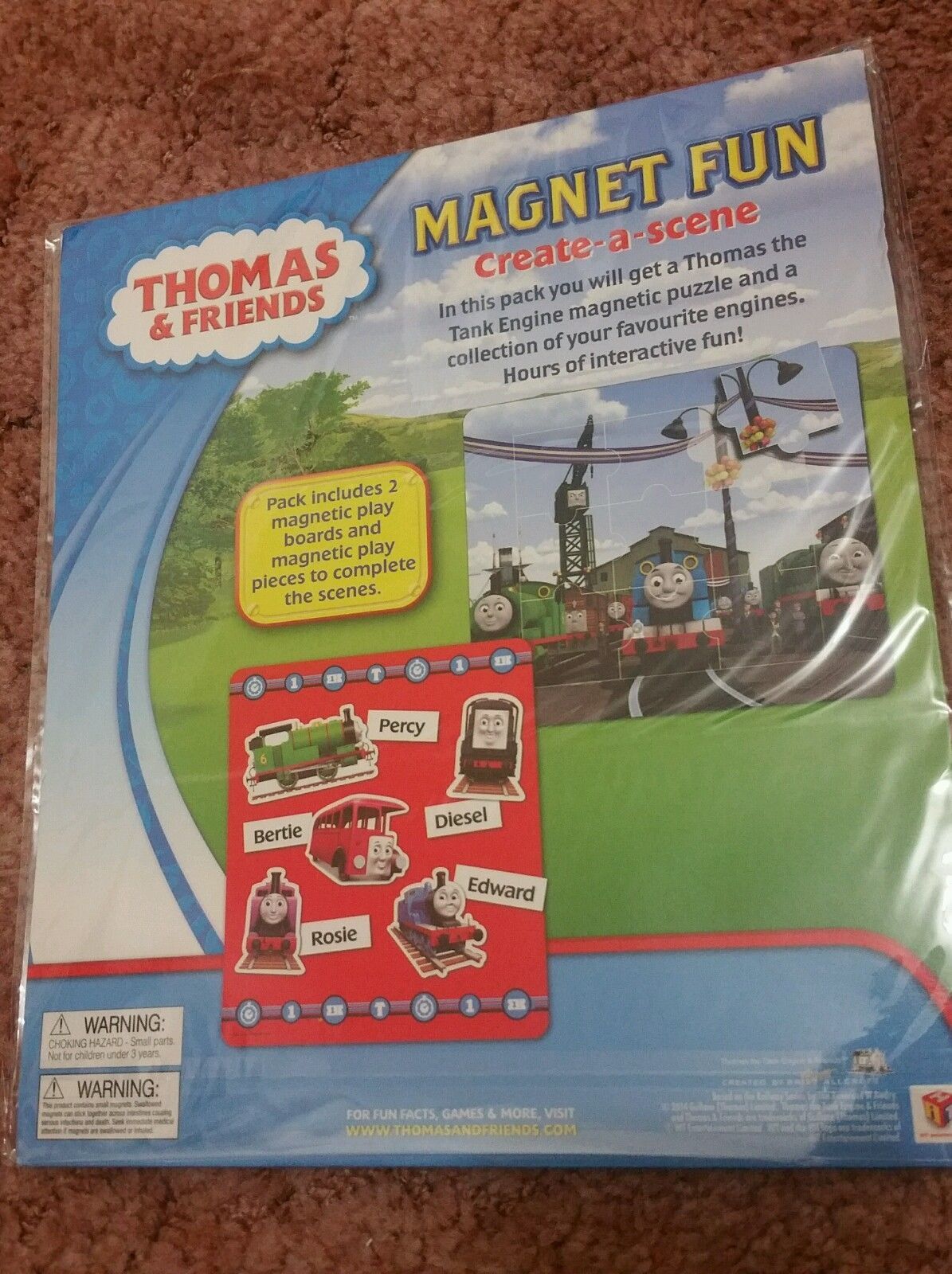 2 sets Thomas & Friends – Magnet Fun – Create-a-Scene (2 x Magnetic Play Board