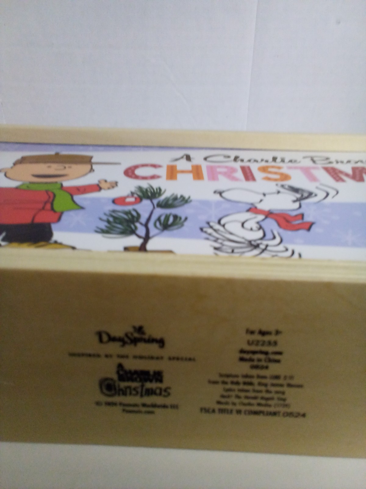 A Charlie Brown Christmas Storybox 7 Wood Characters Backgrounds Dayspring