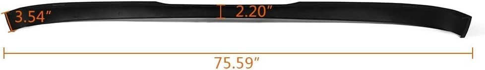 PIT66 Front Bumper Air Dam Deflector Compatible with 2007-2013 Chevy Avalanche