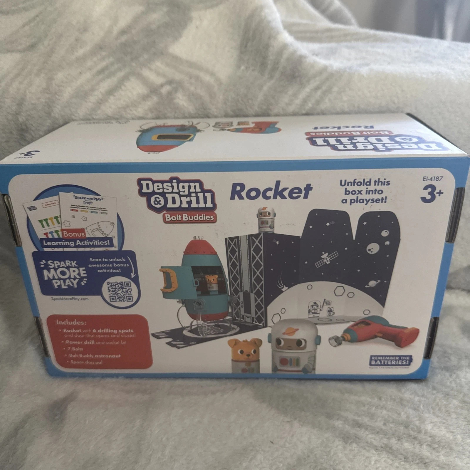 Educational Insights Design & Drill Bolt Buddies Rocket Take Apart Toy new