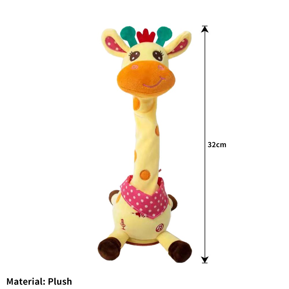 Kid s Favorite Dancing Giraffe Plush Singing Animal Plush Doll JQ