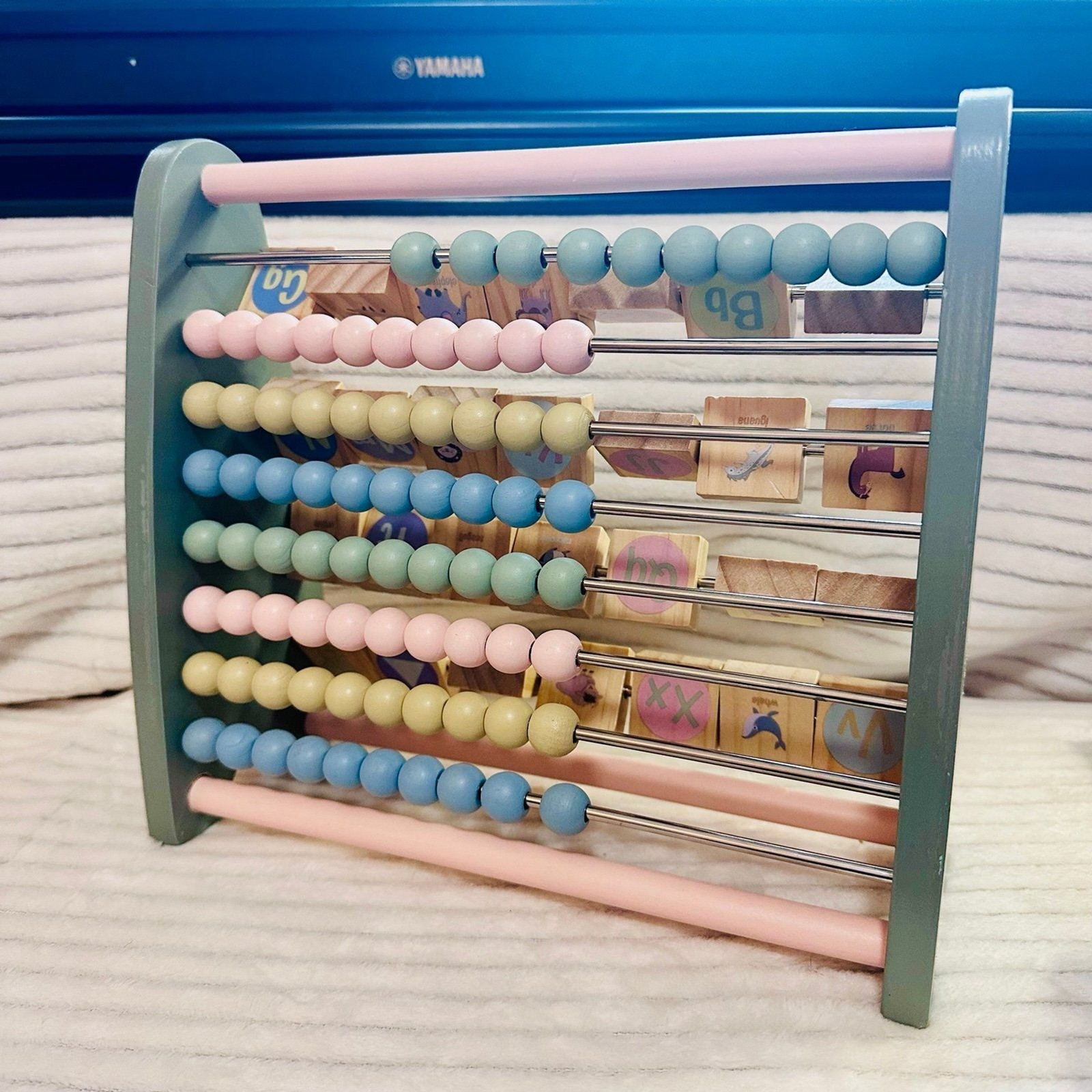 Interactive Wooden Alphabet Abacus