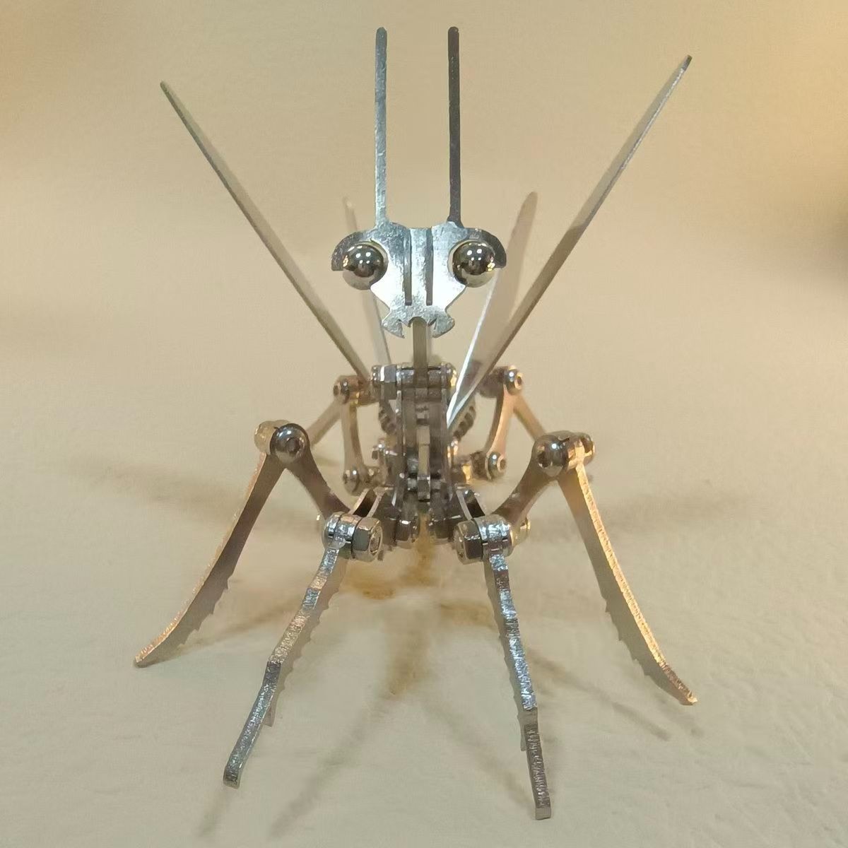 Mantis model screw puzzle 3D model stainless steel assembled finished toy