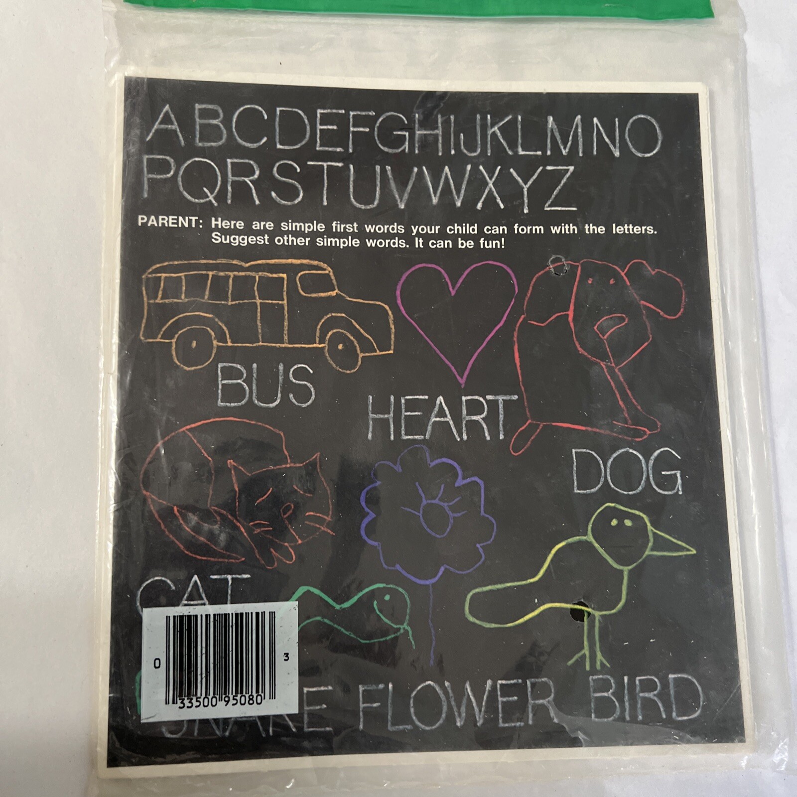 Vintage 1977 Western Publishing Scribblers Bag of Alphabet Letters~NOS