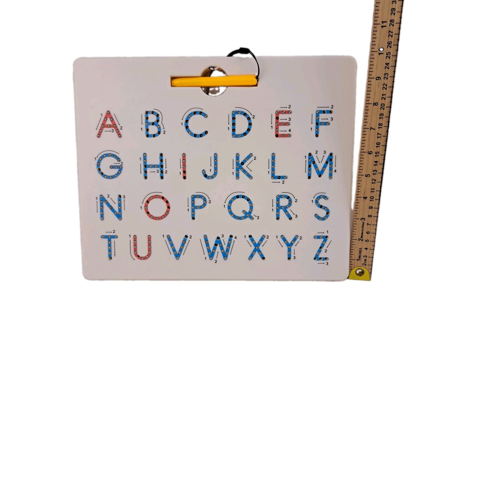 A To Z Magnatab Tablet And Magnetic Pen Lower And Upper Case Blue Red