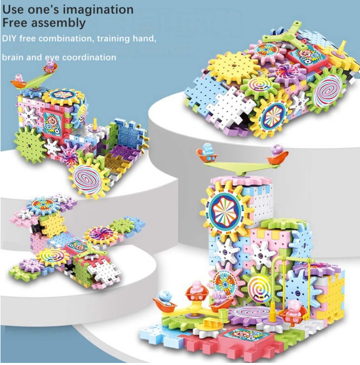 DIY Mechanical Gears, Educational Building Blocks Toys, Interactive Toys, DIY