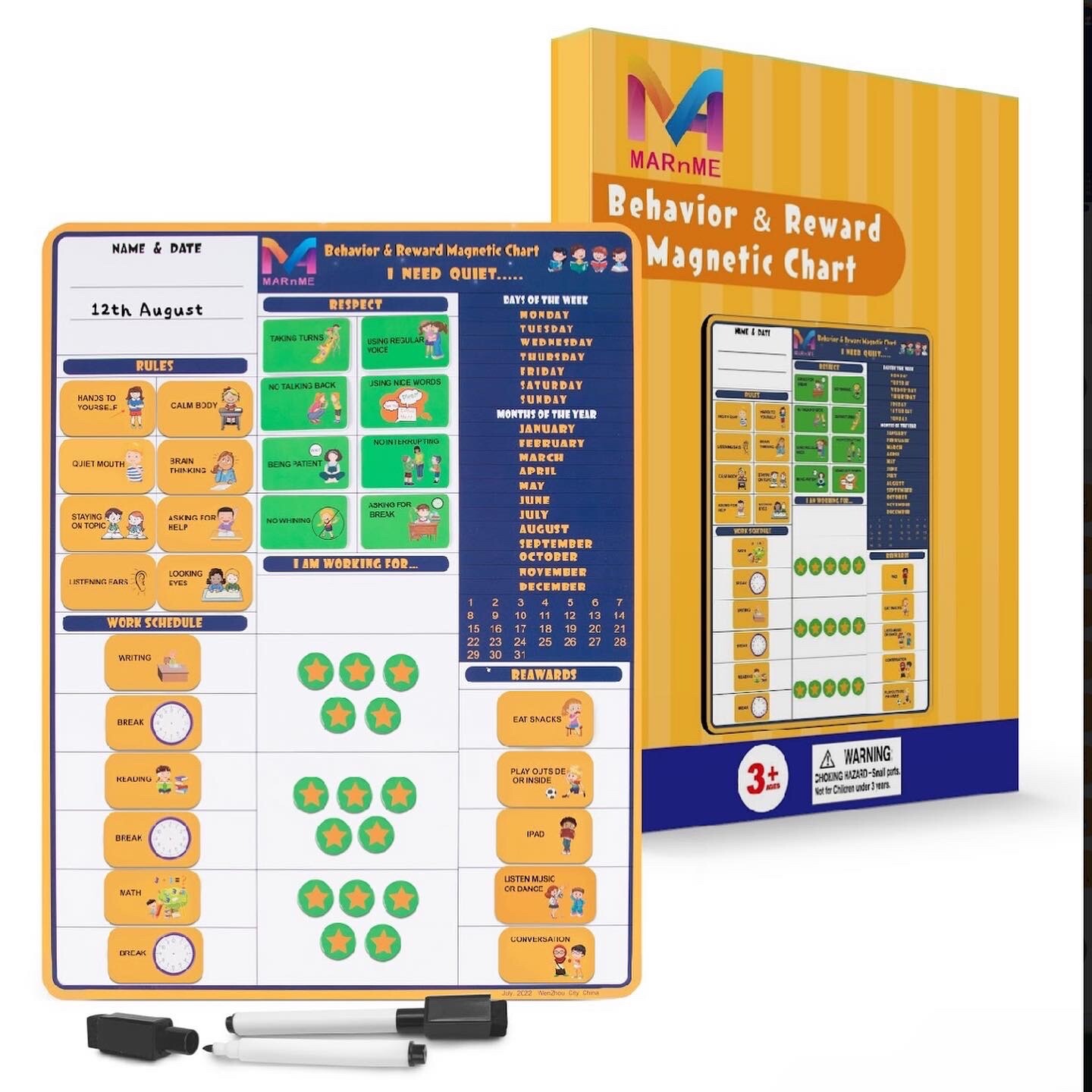  kids reward chart, behavior reward chart, good behavior chart for ADHD, autism 
