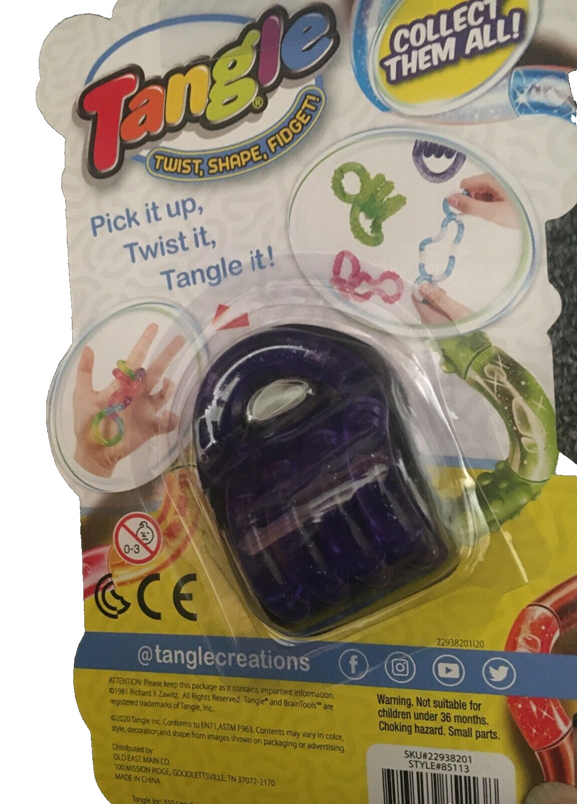 New Tangle Glaxay, Fidget Stress ADHD Autism SEN Sensory purple