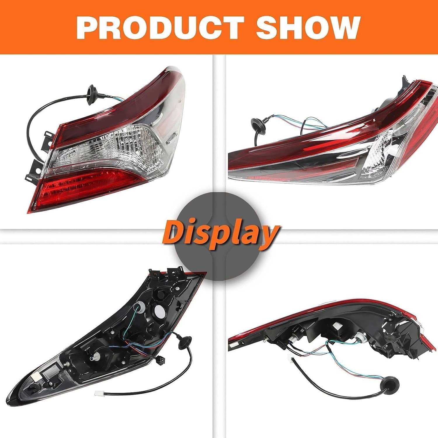 Right Outer Halogen Tail Light Compatible Camry LE SE 2021 2022 Rear Lamp
