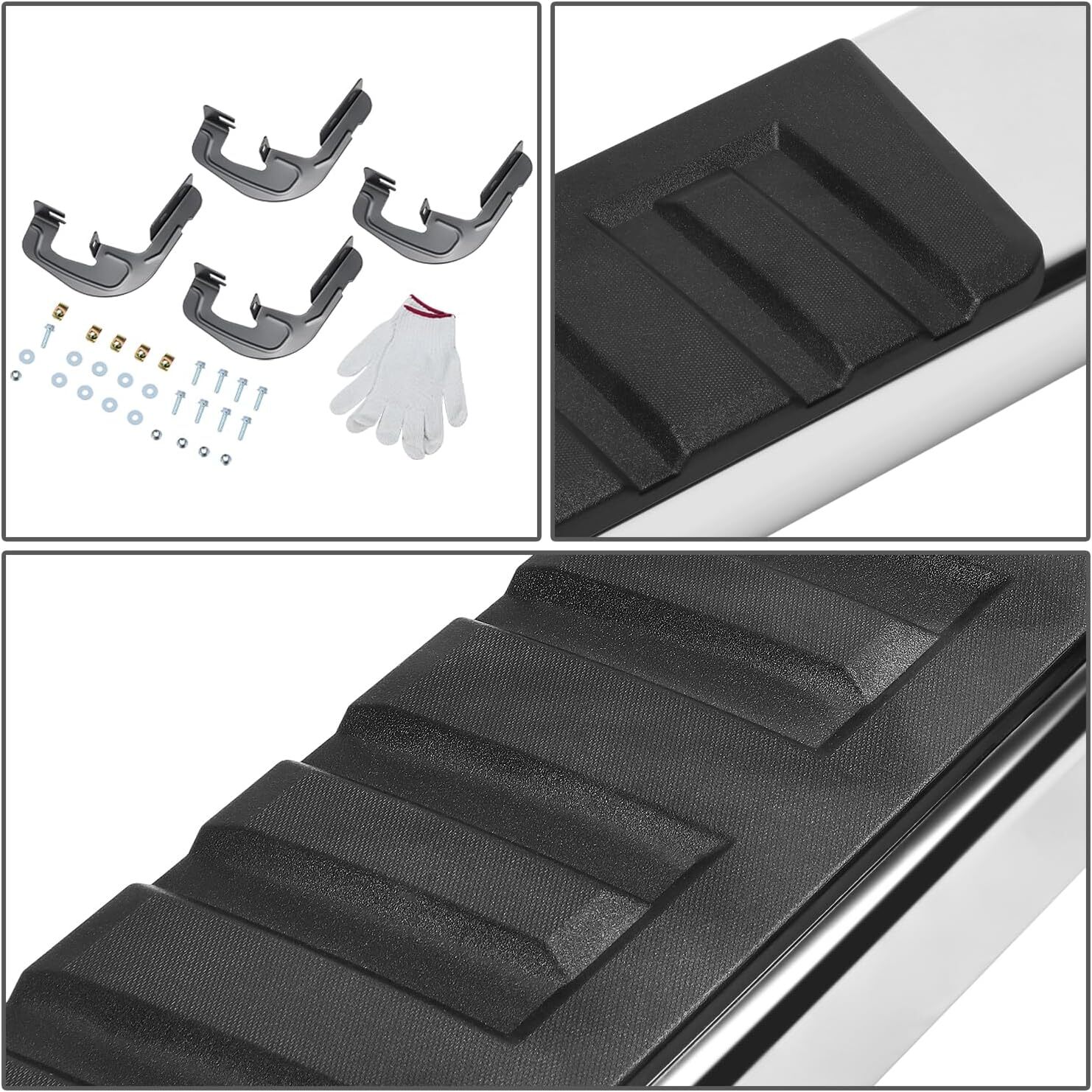 07-18 Chevy Silverado GMC Sierra 52″ Standard Cab 6.75″ Side Running Boards Pair