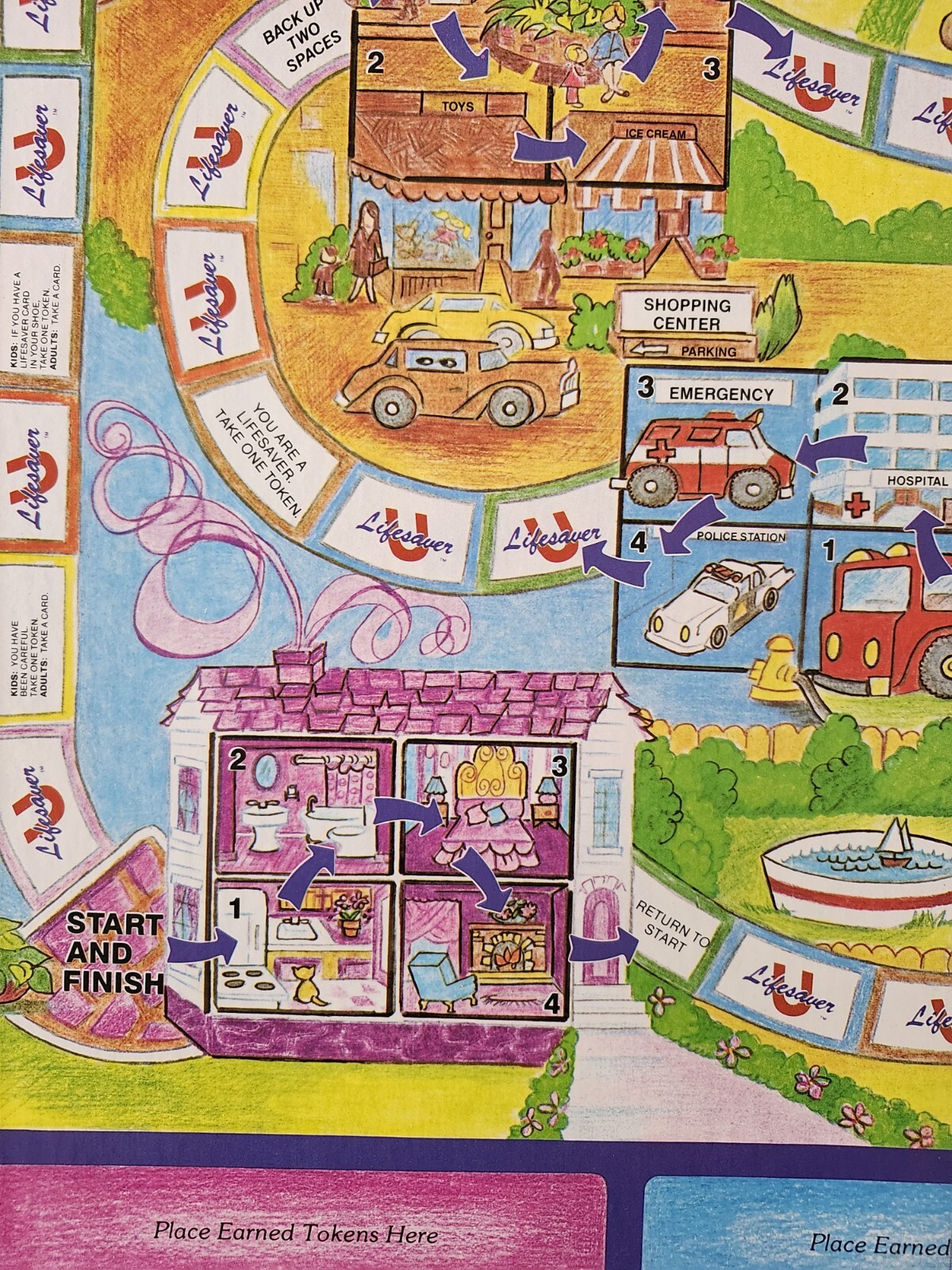 1985 Ungame Lifesaver Game. Parents teach your child safety.
