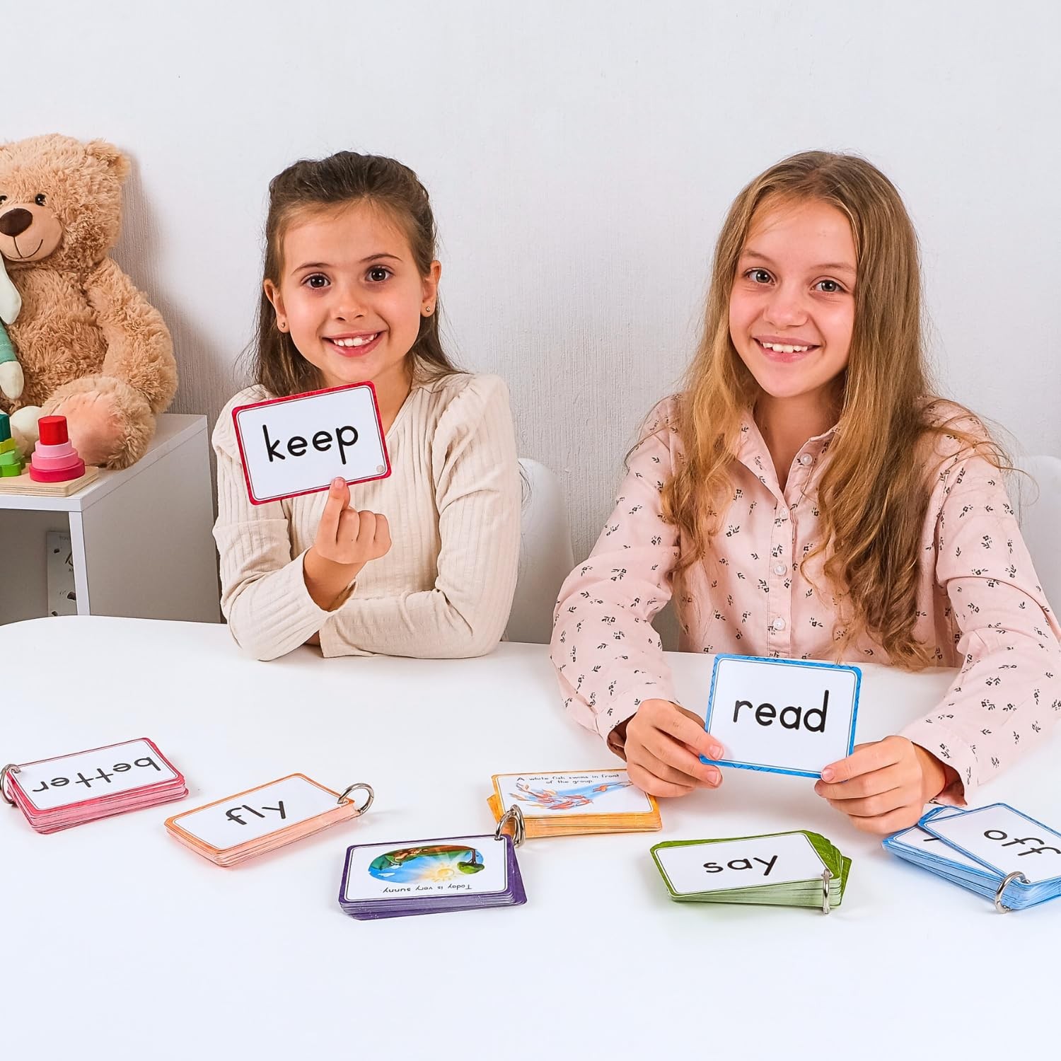 250 Sight Words Flash Cards for Kindergarten with Pictures, Dolch Sight Words…