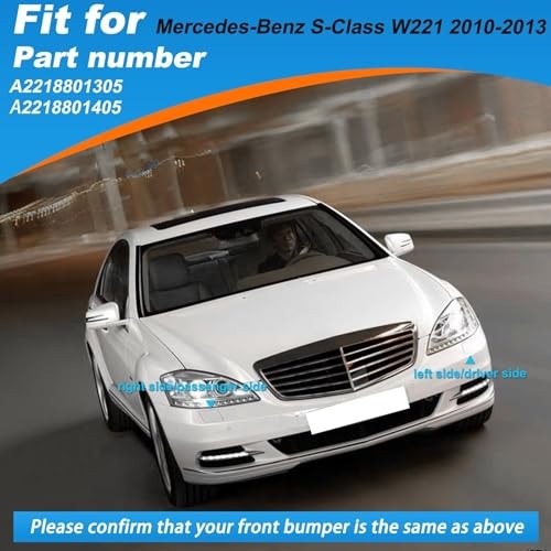 Car Front Bumper Replacement Headlight Washer Cover Right Passenger Side White