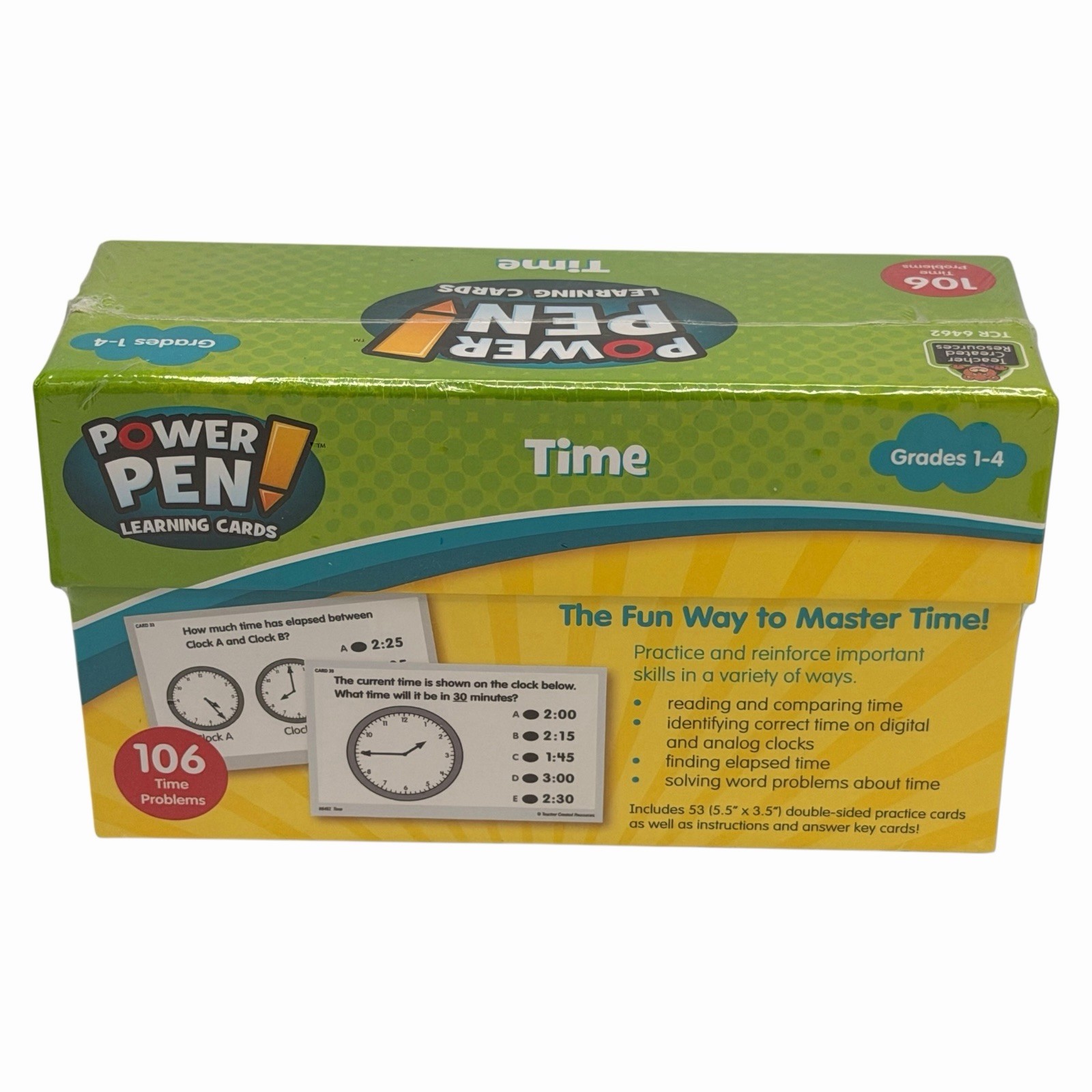 Power Pen Learning Cards Numbers Lot of 5 Time Division Place Value Mult & Fract