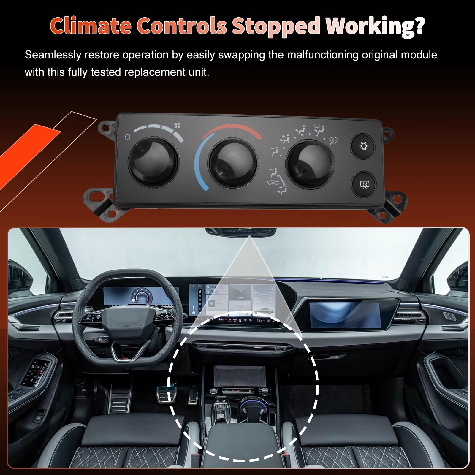 P55056569AC AC Heater Climate Control Module for 2006-2008 Dodge Ram 1500 | F…
