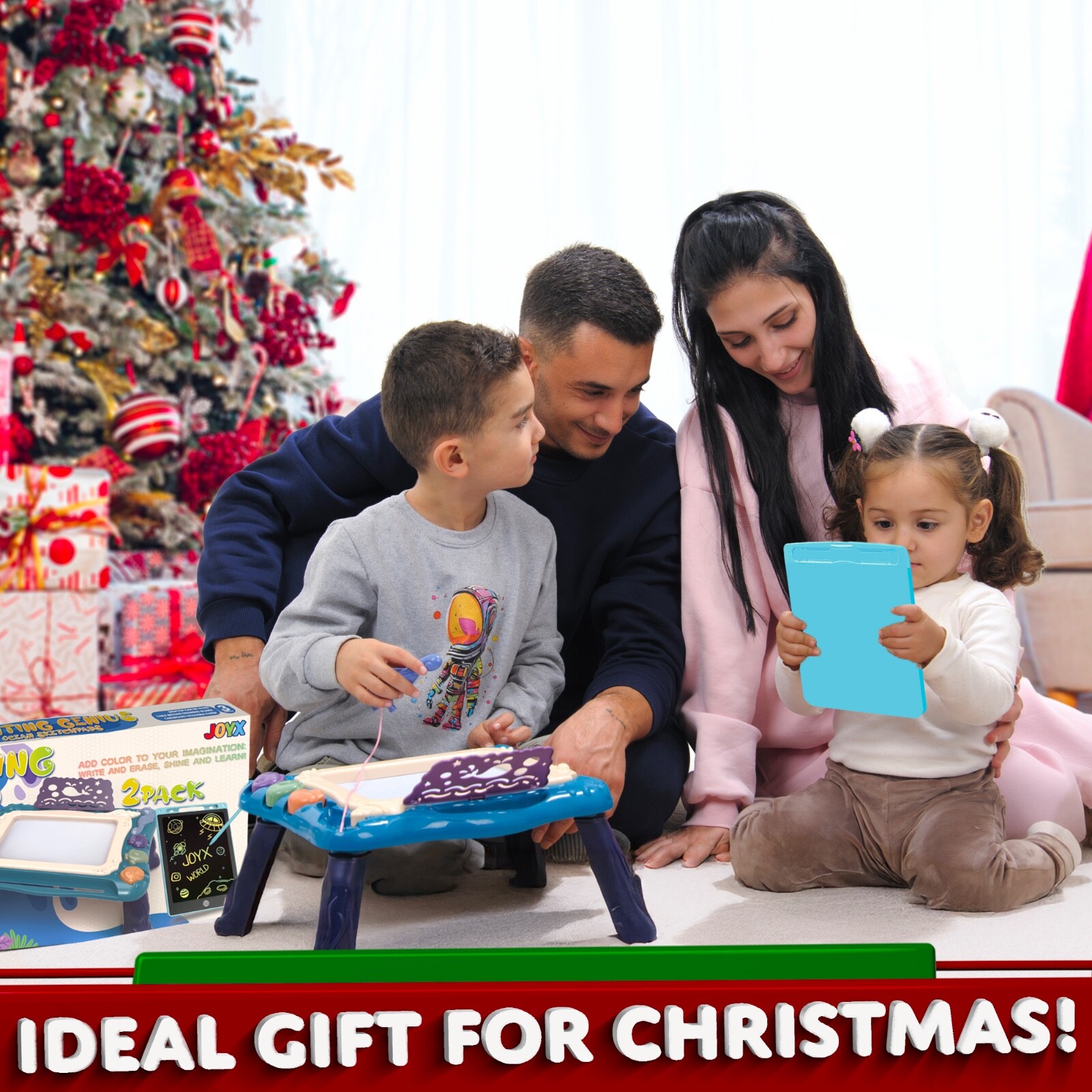 JoyX 2-Pack Magnetic Drawing Board & LCD Tablet for Kids – Joy-Doodle & Portable