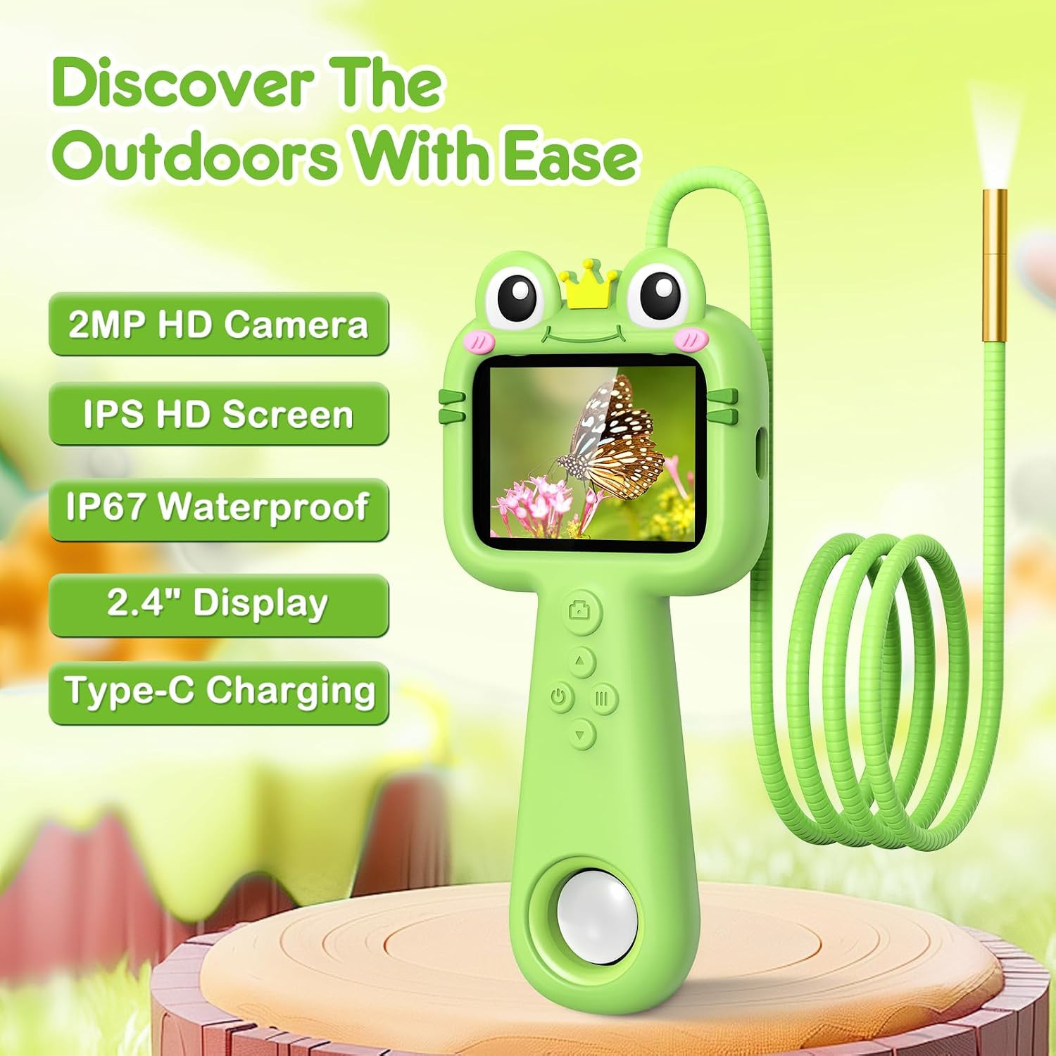 Toy Borescope Camera for Kids – STEM Science Educational Toy for 4 5 6 7 8 9 10