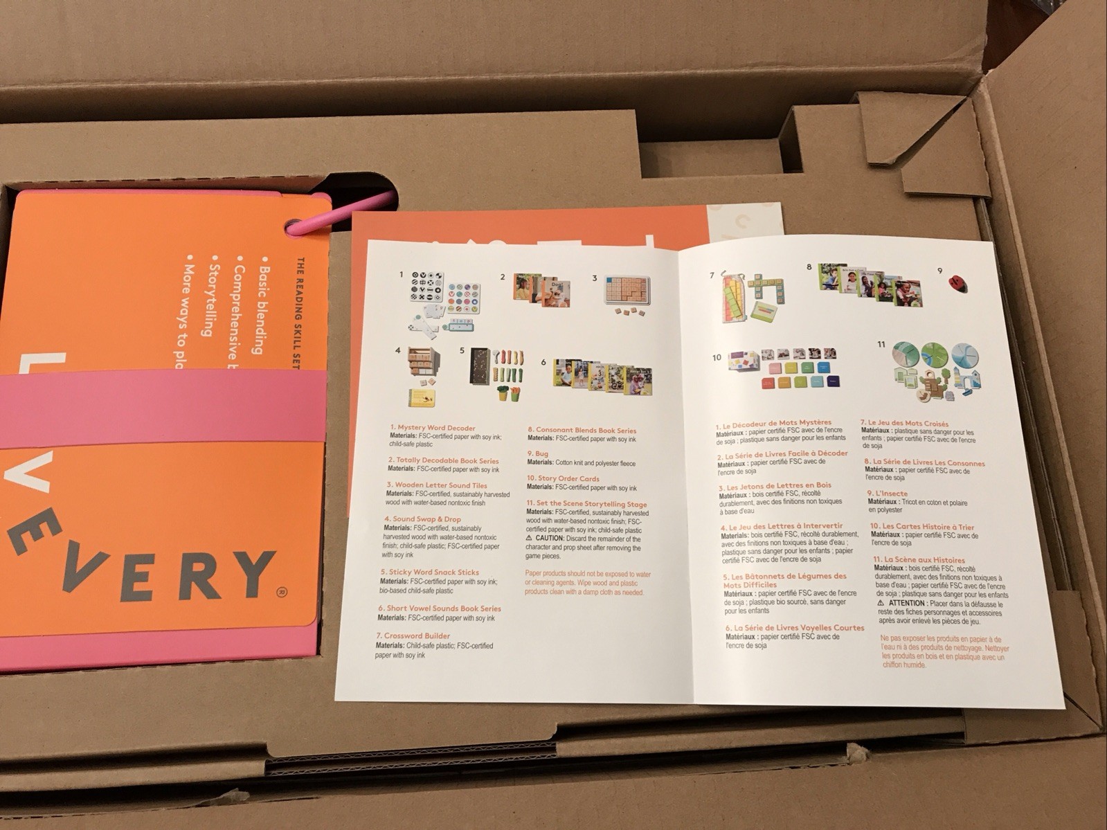 Lovevery The Reading Skill Set Part 2: Words to Books New in Open Box