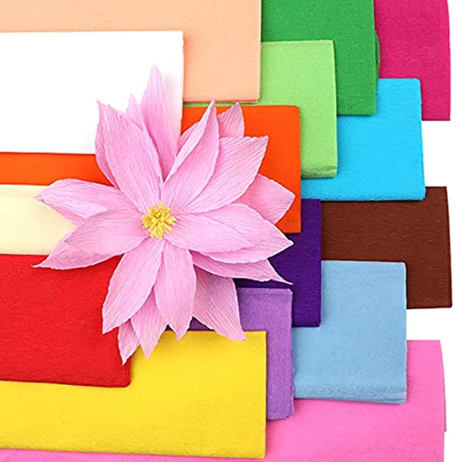 Premium Crepe Paper Party Streamers 21 Assorted Colors, Large 20 multicolor