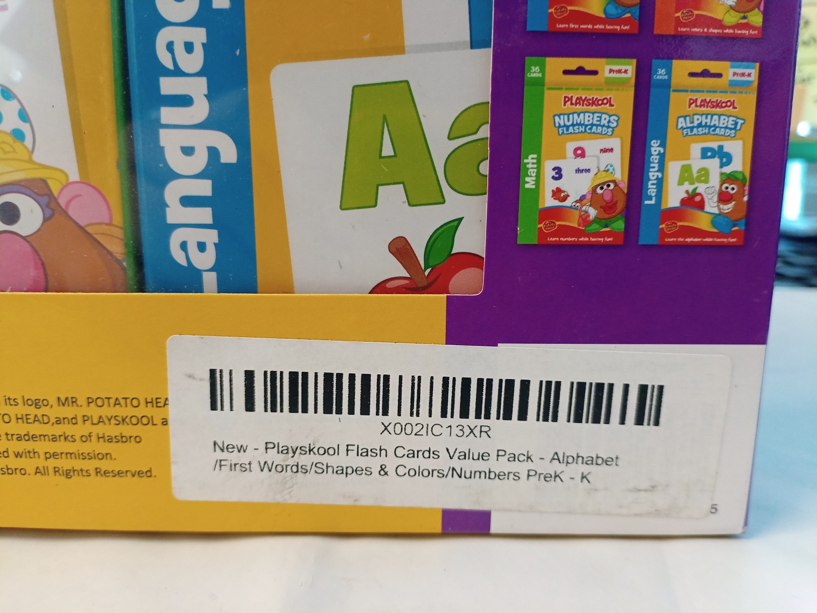 PLAYSKOOL Flash Cards Value Pack – Mr Potato Head