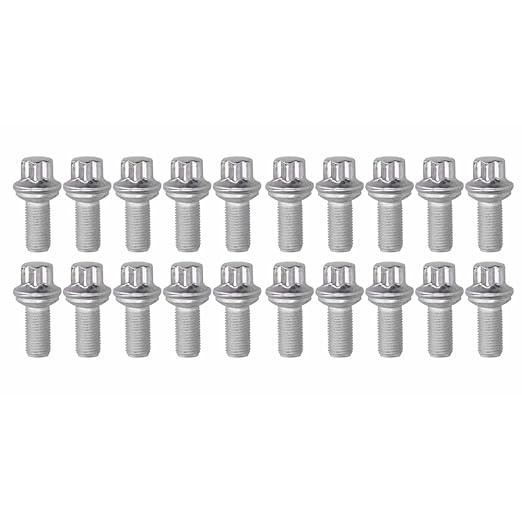 20PCS M14 x 1.5 Wheel Lug Bolts Nuts for Mercedes Benz 2003-2018 A B C E Class
