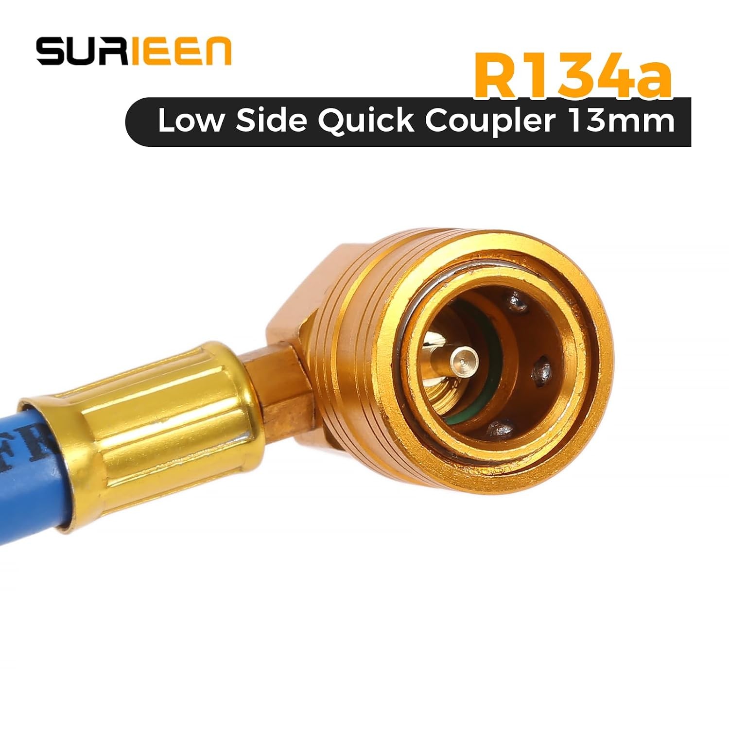 R134A AC Refrigerant Recharge Kit with 1/2″ Self-Sealing R134A Can and Gauge