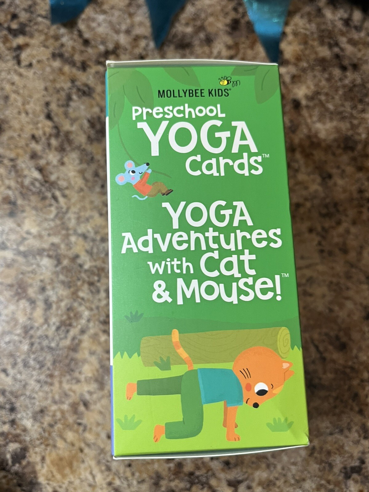 Mollybee Kids Preschool Yoga Cards Yoga Adventures with Cat and Mouse