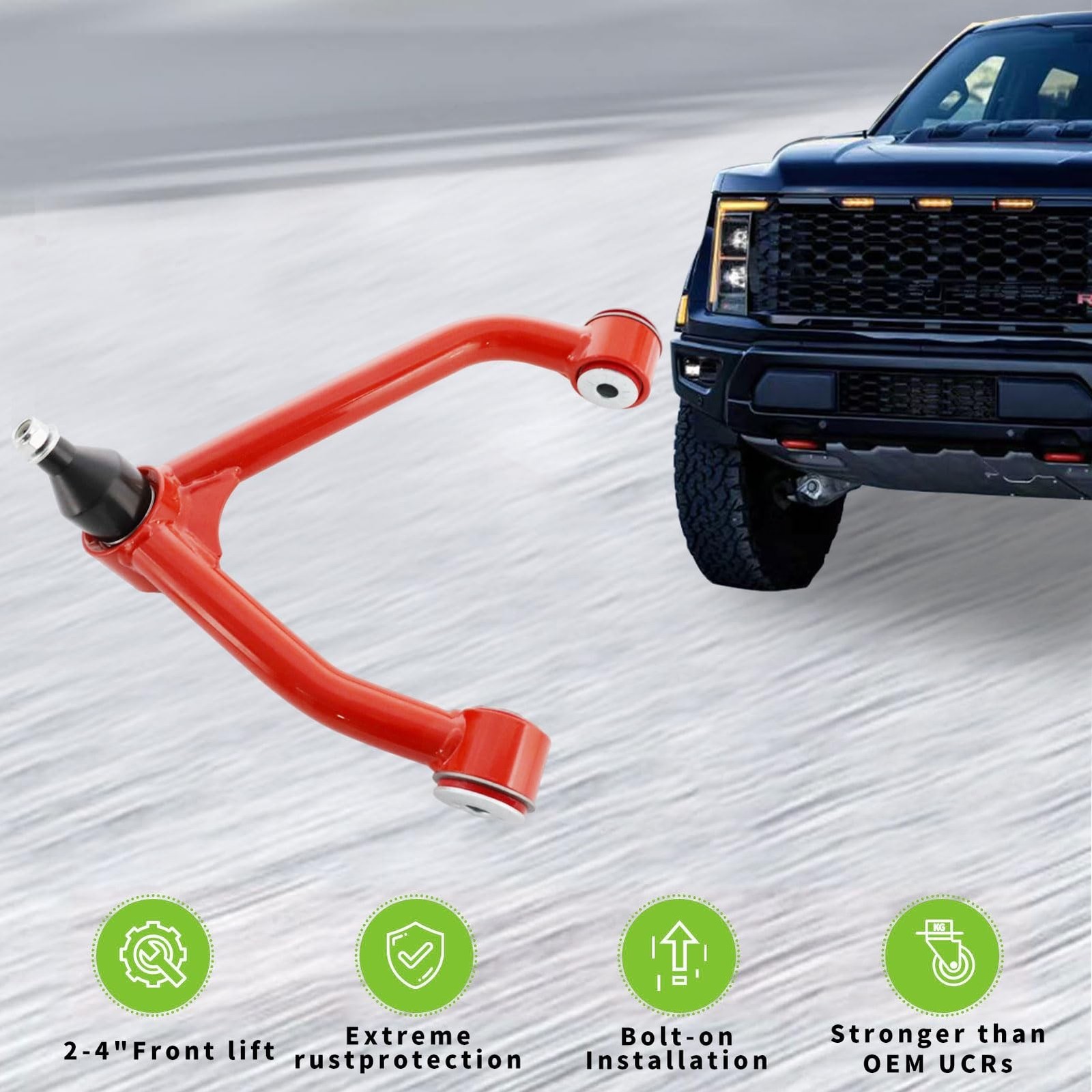 2-4″ Lift Front Upper Control Arms w/Ball Joint For 2007-2018 Silverado 1500 …