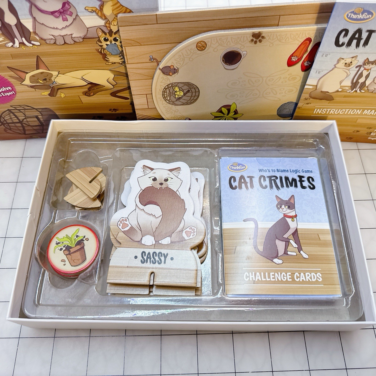 Thinkfun Cat Crimes Logic Game Problem Solving Learning Educational Skill Build