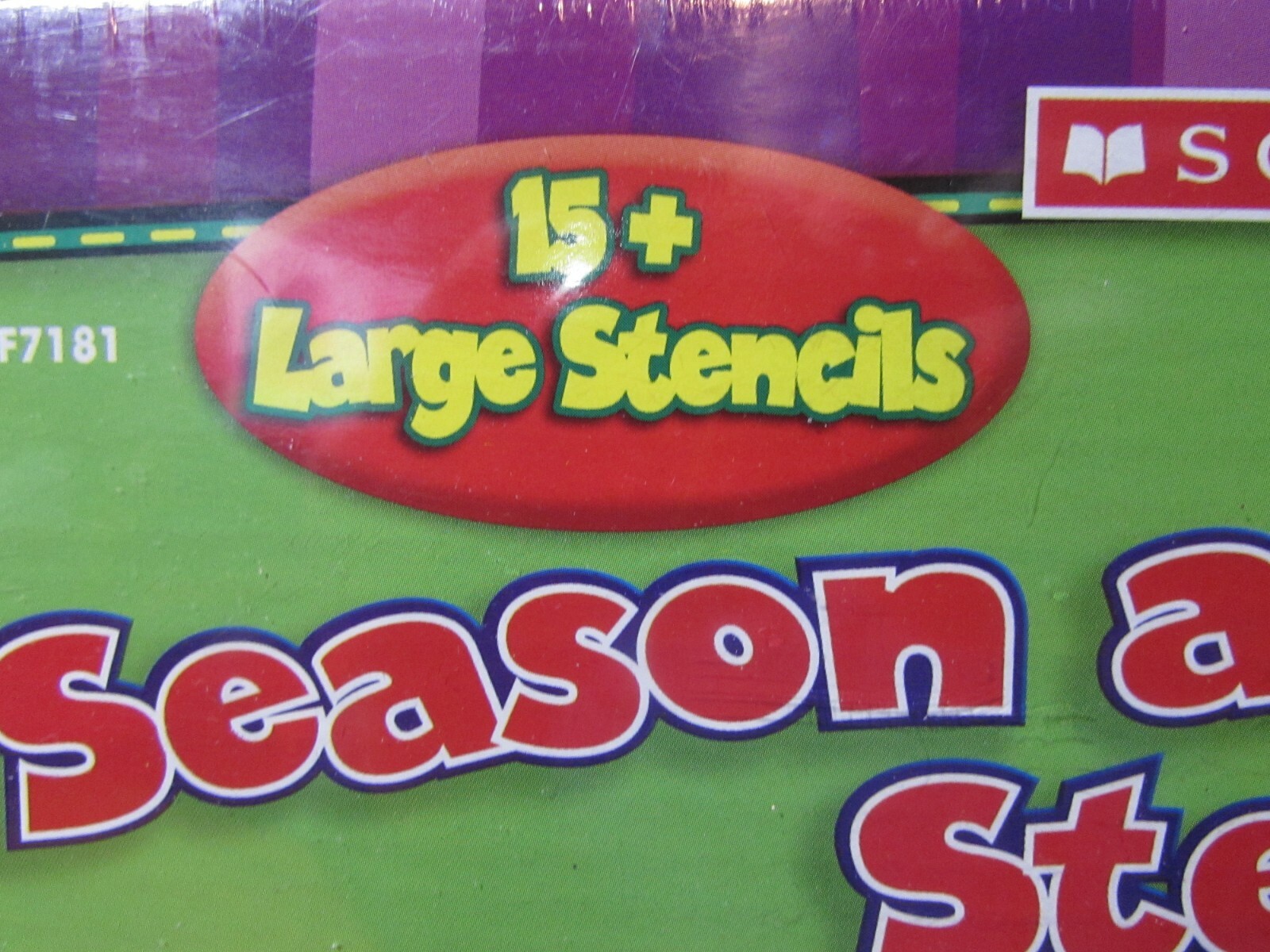 NEW/sealed Scholastic PreK-1 Season Holiday 15+ Large Stencils & activity guide
