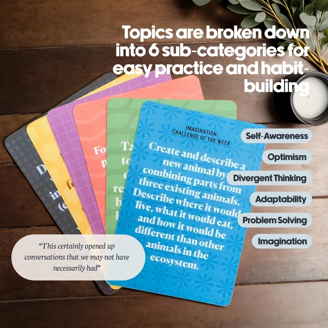 Building Creativity 52 Challenge Cards for & Parents | SEL Emotional Intellig…