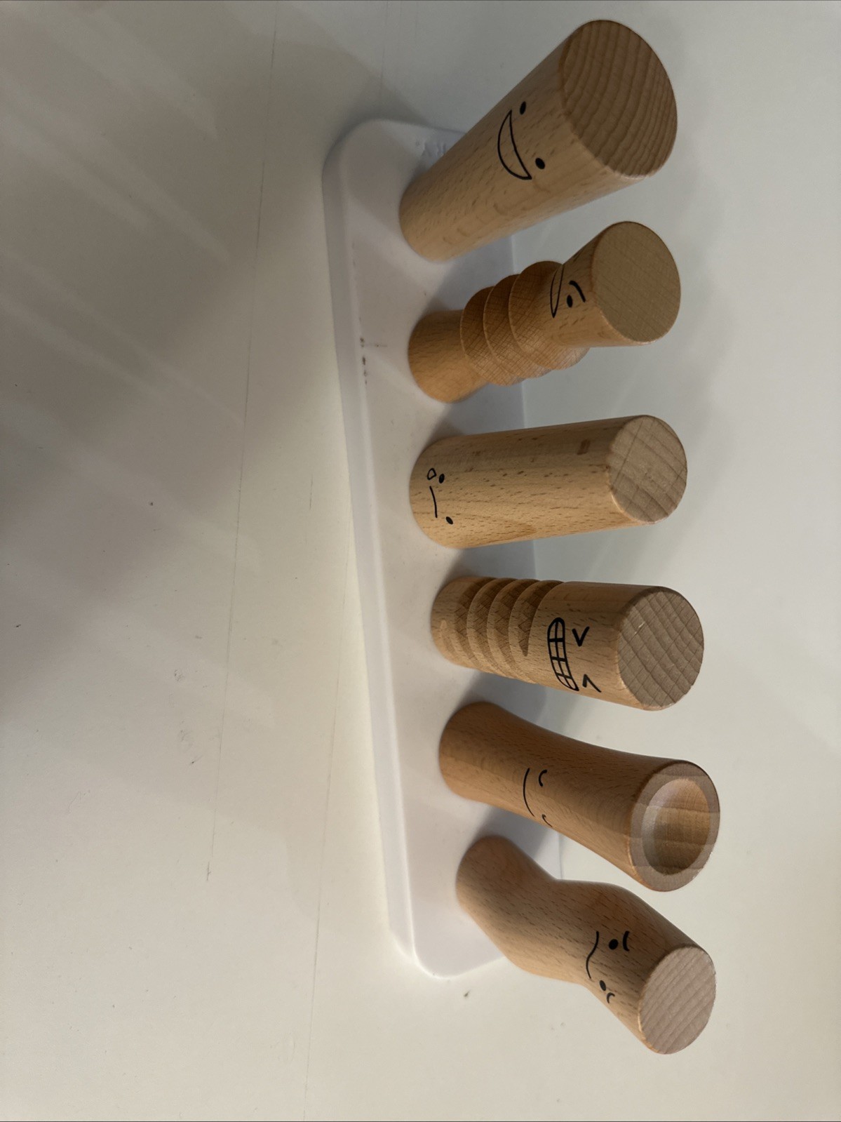 Lovevery Wooden Emotion Peg Dolls Set Montessori Kids Educational Toy Faces Q46