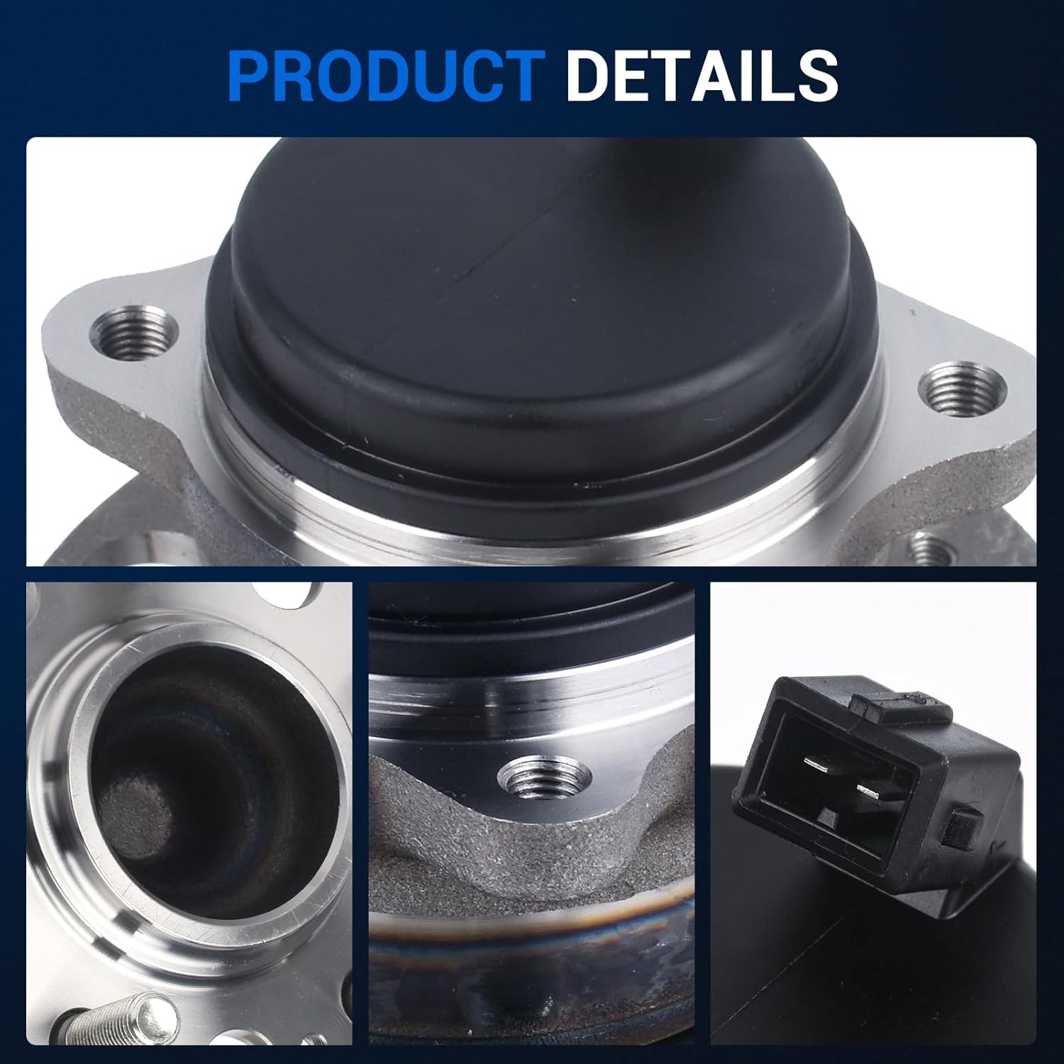 Autoround Pair 512553 Rear Wheel Bearing and Hub Assembly Compatible with