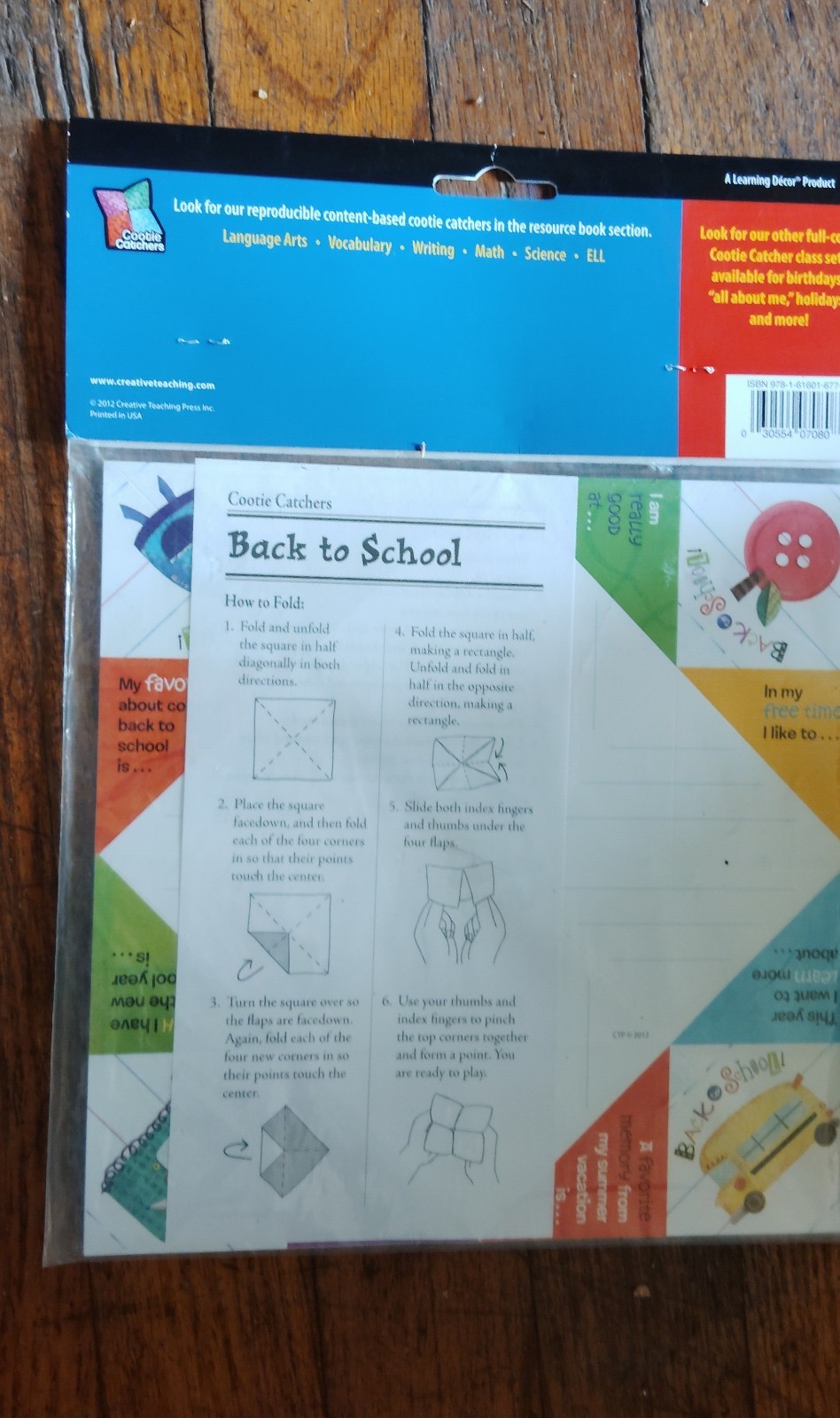 Back To School Activity “Cootie Catchers” Question Answer Easy To Fold 30 In…