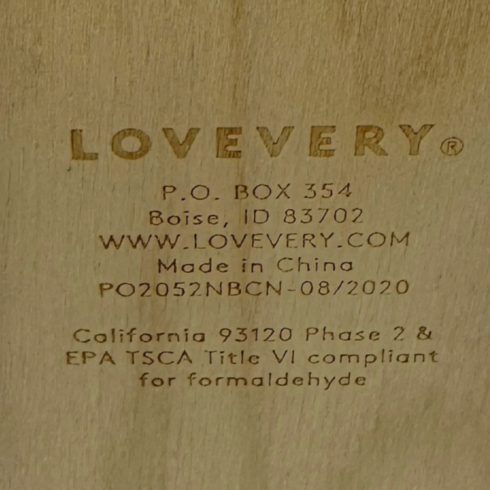LOVEVERY Count & Slide Ring Chute Box Montessori Toddler Toy Red Natural Wood
