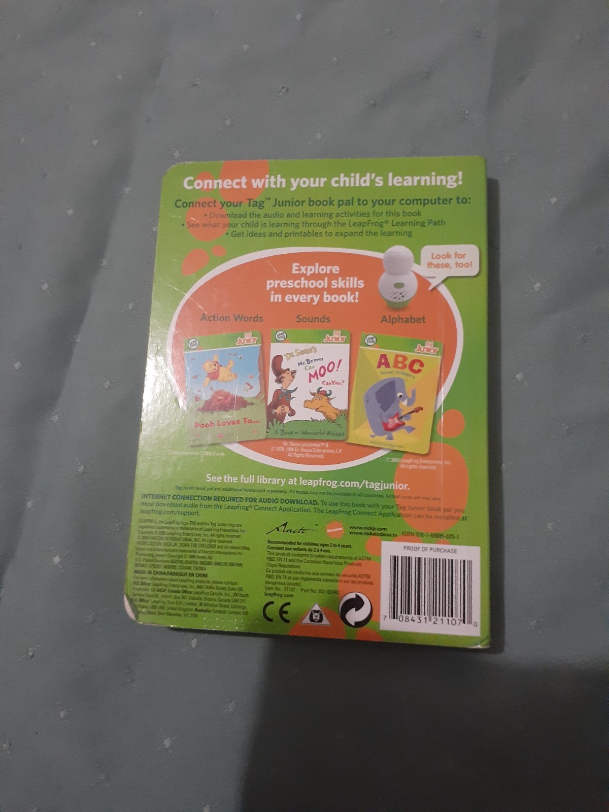 leap frog tag juinor dora the explorer counting book