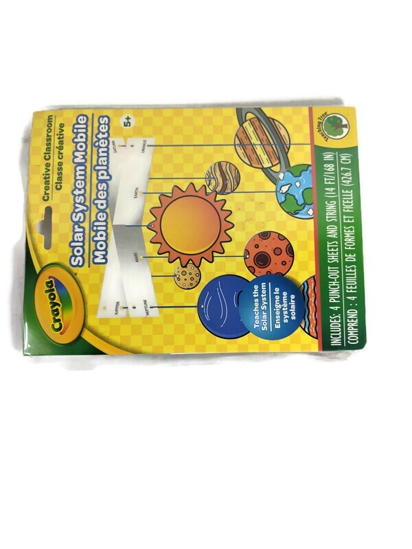 Crayola Solar System Mobile Creative Classroom Space Art Craft Project Ages 5+