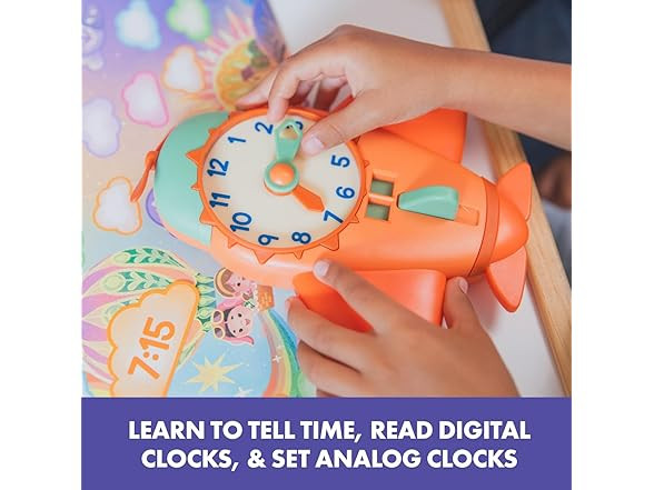 Educational Insights Time to Fly – Telling Time Board Game Clock Learning