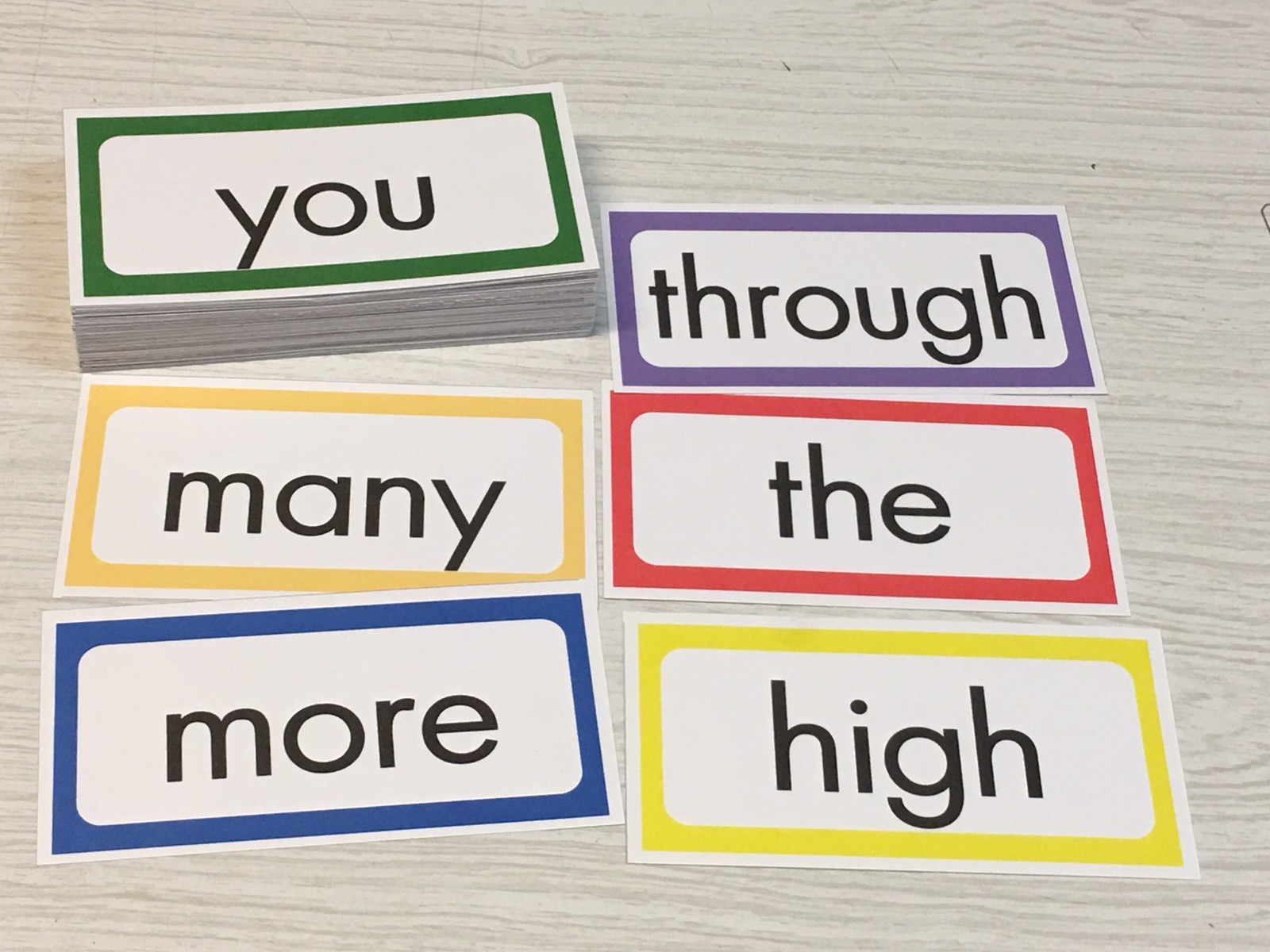 100 WORDS – Cards for Learning Center – 100 Cards- Word Wall Teaching supplies