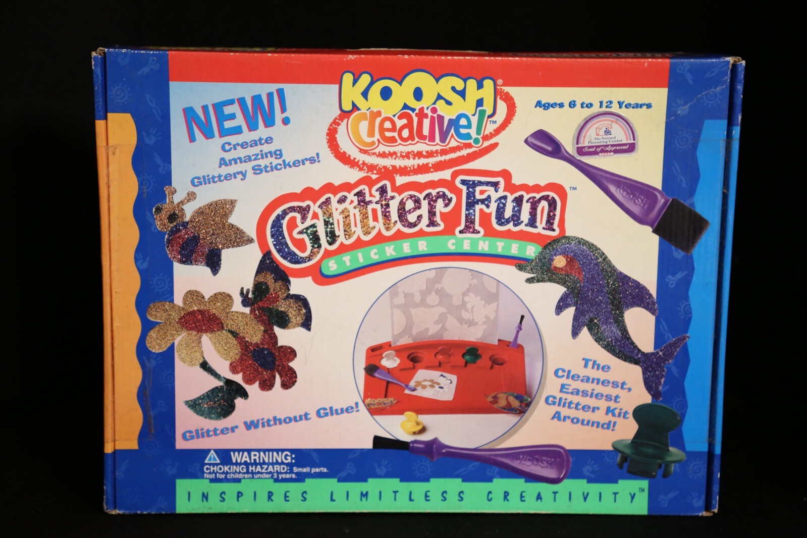 Koosh Creative Glitter Fun Vintage Kids Craft Set OddzOn NEW