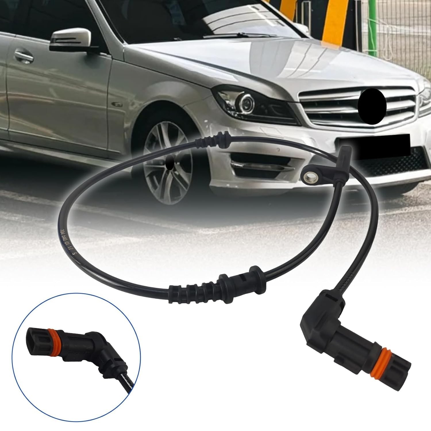 4PCS L/R Wheel Speed Sensor, Suitable 2007-2015 for Mercedes Benz C200K C280 C63