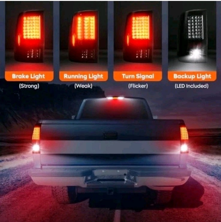 Tail Light + 3rd Brake Light for Dodge Ram 1500 2009-2010, Ram 2500 3500 2010, R