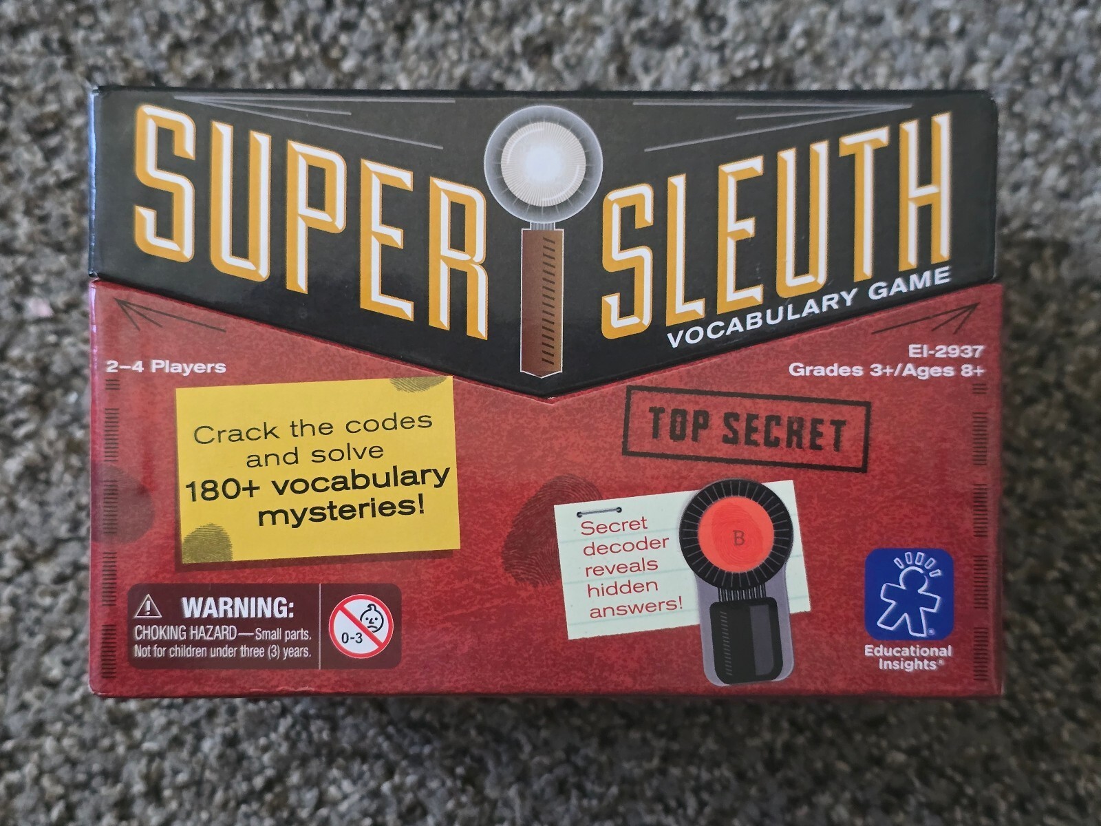 Super Sleuth Vocabulary Game – Grades 3+/Ages 8+