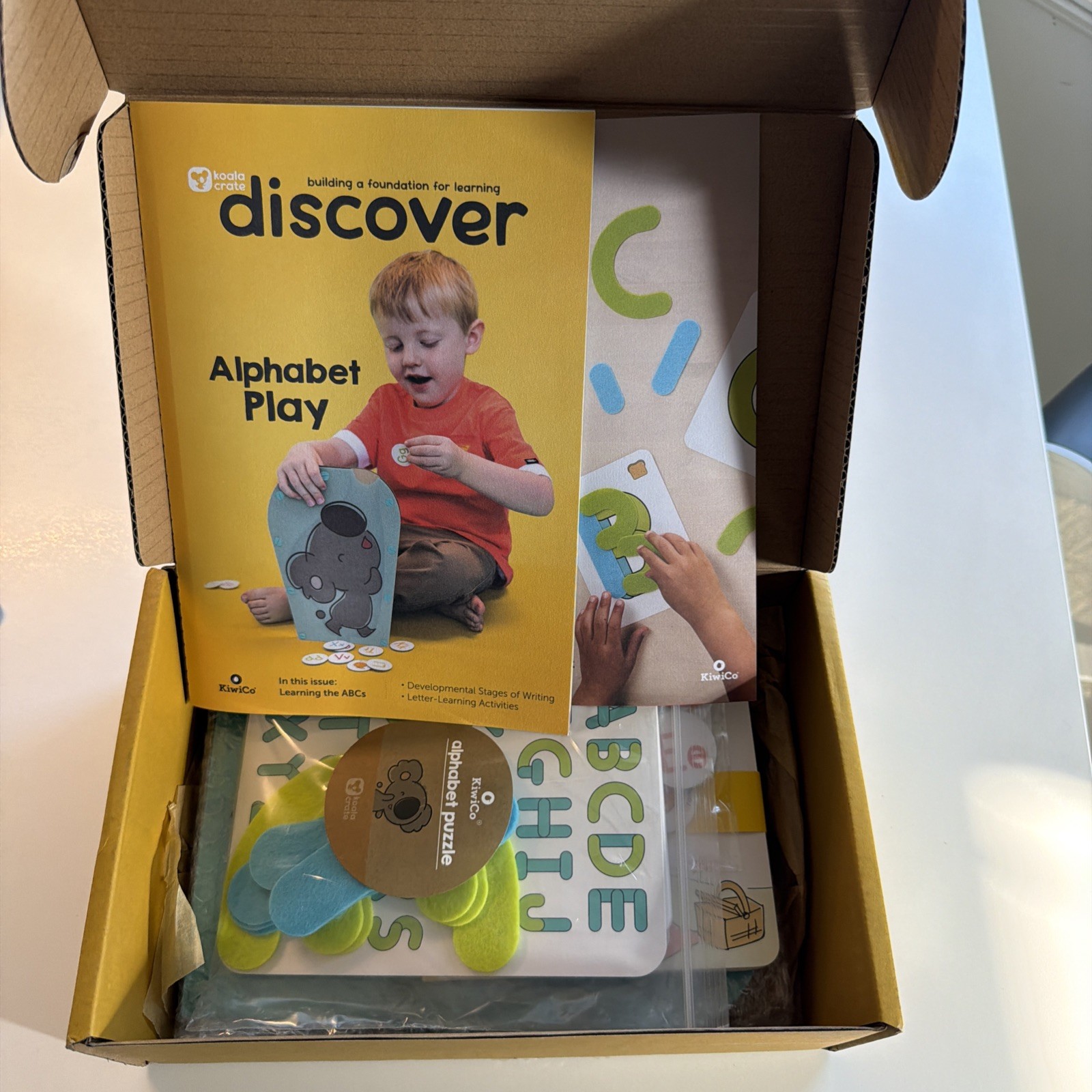 KiwiCo Kiwi Koala Crate “Alphabet Play” For Ages 2+ STEM Build Box New in Box